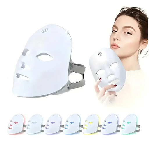 Mascara facial luz led